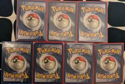 1999 Pokemon Base Set Holo Lot of 7 Cards, x2 Blastoise, Ninetales and more! - Image 2