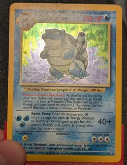 1999 Pokemon Base Set Holo Lot of 7 Cards, x2 Blastoise, Ninetales and more! - Image 4