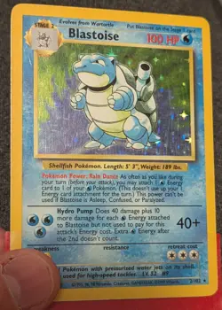 1999 Pokemon Base Set Holo Lot of 7 Cards, x2 Blastoise, Ninetales and more! - Image 5