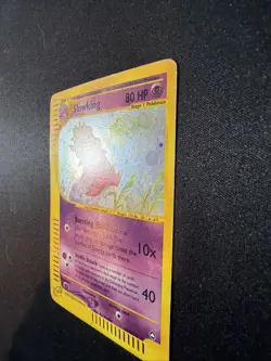 2003 Pokemon Aquapolis Slowking H22/H32 Holo Rare E-Reader WOTC MP SWIRL - Image 4
