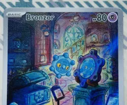 Pokemon TCG Bronzor Illustration Card 170/162 Temporal Forces NM Fast Shipping - Image 2