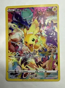 2023 POKEMON SWORD & SHIELD CROWN ZENITH #160 FULL ART/PIKACHU - Image 1