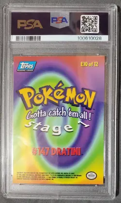 1999 Topps Pokemon Movie Edition Dratini #147 PSA 10! - Image 3