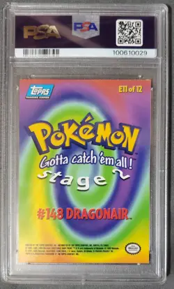 1999 Topps Pokemon Movie Edition Dragonair #148 PSA 10! - Image 3