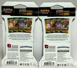 Pokemon TCG: Sword & Shield - Evolving Skies Sleeved Booster Pack x2 RARE! OOP - Image 2