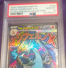 Pokemon Mega Charizard X EX #023 Me Mega Evolution Promo Holo PSA 10 - Image 1