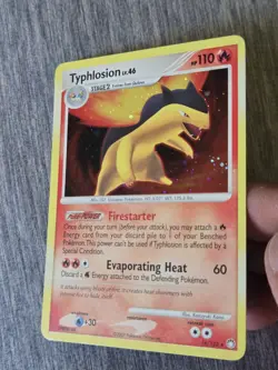 Pokemon Typhlosion 16/123 Mysterious Treasures Holo Rare 110 HP 2007 Kano - Image 2