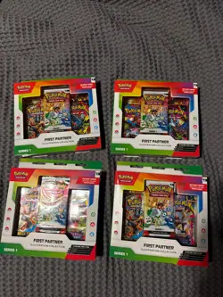 Pokemon TCG First Partner Illustration Collection Box Series 1 (4 TOTAL) - Image 1