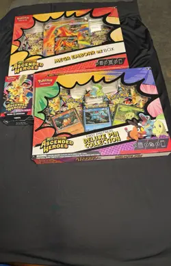 Pokemon TCG Mega Evolution Ascended Heroes 3-Box Lot: Mega Emboar EX, Booster - Image 1