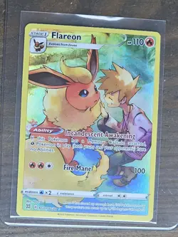 Pokemon TCG - Flareon TG01/TG30 Brilliant Stars Trainer Gallery Holo - Image 3