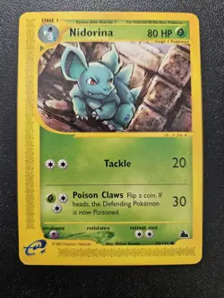 Pokemon Skyridge Nidorina 83/144 NEAR MINT - Image 1