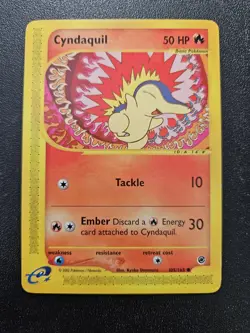 Pokemon Expedition Cyndaquil 105/165 EXCELLENT - Image 1