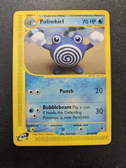 Pokemon Expedition Poliwhirl 89/165 EXCELLENT Yuka Morii - Image 1