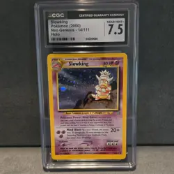 Pokemon Slowking Neo Genesis 14/111 Holo Rare Stage 1 CGC 7.5 80 HP - Image 1
