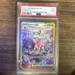 Pokemon Prismatic Evolutions Espeon ex #155/131 Special Illustration Rare PSA 9 - Image 1