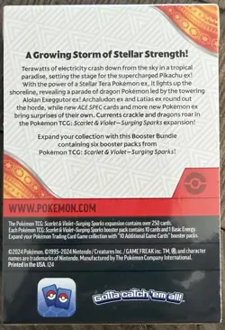 Pokemon TCG Scarlet & Violet Surging Sparks Booster Bundle 6 Booster Packs - Image 2