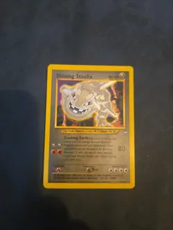 Pokemon TCG Shining Steelix Neo Destiny Card 112/105 WOTC EXC - Image 1