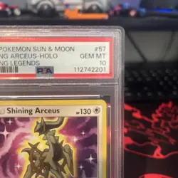 2017 Pokemon Sun & Moon Shining Legends Shining Arceus #57 PSA 10 GEM MINT - Image 3