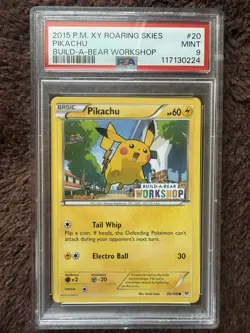 Pokemon Pikachu Promo PSA 9 Build A Bear - Image 1