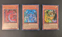 Uria, Hamon, Raviel Lord of Set LC02-EN001 EN002 EN003 Ultra Rare Limited Ed LP - Image 1