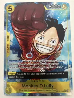 One Piece TCG Monkey D.Luffy #OP07-109 Alt Art Parallel LP/NM - TCCCX - Image 1