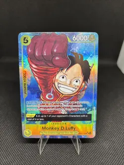 One Piece Monkey D.Luffy OP07-109 Alt Art Parallel - Image 1
