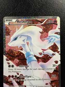 Pokemon TCG Reshiram Legendary Treasures Full Art Ultra Rare RC22 LP/MP - Image 2