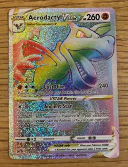 Pokemon Card Aerodactyl VSTAR 199/196 Lost Origin Secret Rare Near Mint - Image 1