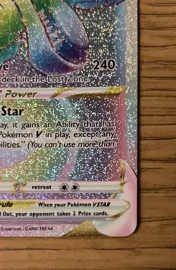 Pokemon Card Aerodactyl VSTAR 199/196 Lost Origin Secret Rare Near Mint - Image 3