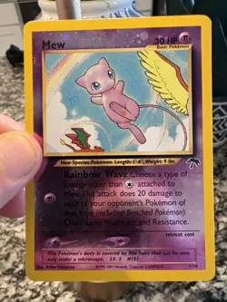 Mew ⭐ 1/18 Reverse Holo Southern Islands 2001 Pokemon LP - Image 1