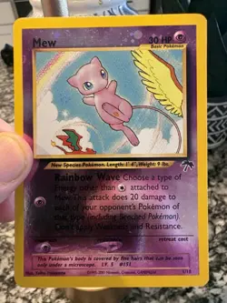 Mew ⭐ 1/18 Reverse Holo Southern Islands 2001 Pokemon LP - Image 3
