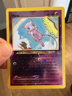 Mew ⭐ 1/18 Reverse Holo Southern Islands 2001 Pokemon LP - Image 4