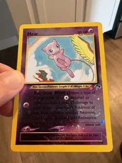 Mew ⭐ 1/18 Reverse Holo Southern Islands 2001 Pokemon LP - Image 5