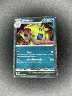 Tyranitar - 135/193 Pokemon Paldea Evolved Premium Collection Stamped Promo Card - Image 1