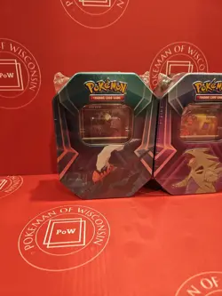 Lot of 2 Pokemon Triple Whammy Tins Tyranitar/Darkrai - Brand New Sealed - Image 2