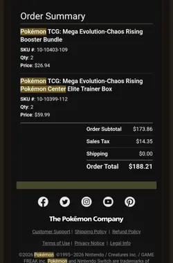 Chaos Rising Pokemon Center Elite Trainer Box ETB Sealed and CONFIRMED PREORDER - Image 3