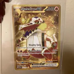 Pokemon Card Skeledirge ex 272/193 Paldea Evolved Hyper Rare Gold NM. GEM MINT - Image 1