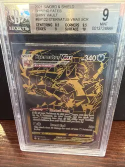 Pokemon Eternatus VMAX Shining Fates Shiny Vault Holo Secret Rare SV122 BGS 9 - Image 1