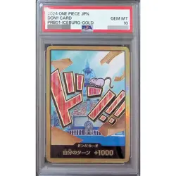 One Piece Don!! Card Iceberg Gold Frame DON/CARD/36H2 PSA 10 - Image 1