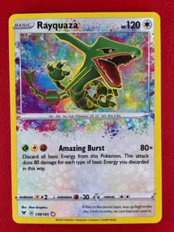 Rayquaza - 138/185 - Amazing Rare, Vivid Voltage - Pokemon Card - Near Mint - Image 1