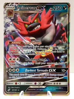 Pokemon Incineroar GX 97/181 Team Up Sun & Moon ULTRA RARE - Image 2
