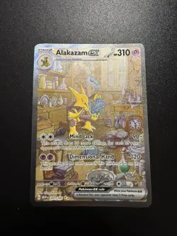 Pokemon TCG Alakazam EX Holo Card 201/165 Scarlet & Violet 151 Series NM English - Image 1