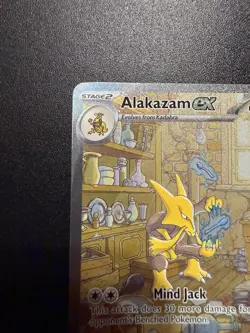 Pokemon TCG Alakazam EX Holo Card 201/165 Scarlet & Violet 151 Series NM English - Image 2