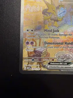 Pokemon TCG Alakazam EX Holo Card 201/165 Scarlet & Violet 151 Series NM English - Image 5