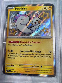 Pokemon Paldean Fates Pachirisu #138 ~ PSA Gem MT 10 - Image 4