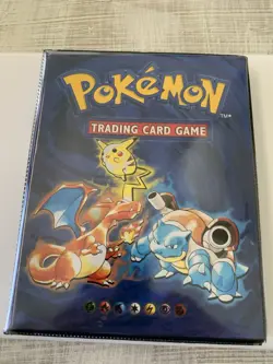 Pokemon 1999 Official Trading Card Vintage Binder And 5 Japanese Cards - Image 1