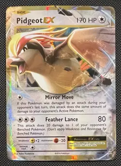 2016 Pokemon Pidgeot EX 64/108 XY Evolutions LP - Image 1