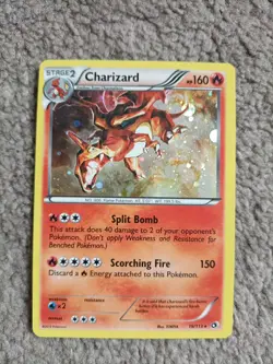 Pokemon TCG Charizard 19/113 Legendary Treasures Holo Card - Image 1