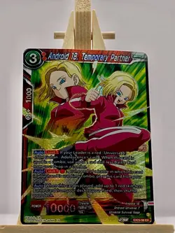 Dragon Ball Super CCG Android 18, Temporary Partner EX23-06 EX Foil Anime Card - Image 1