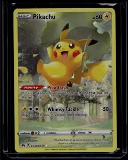 Pokemon TCG Pikachu GG30/GG70 Crown Zenith Galarian Gallery Ultra Rare NM C - Image 1
